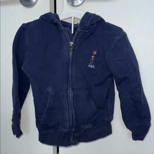 Polo by Ralph Lauren Blue Zip-Up Hoodie Sweatshirt